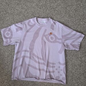 Kenzo AOP Washed Tee Tiger Paris y2k‎ heavyweight og oversize PURPLE SIZE XL